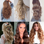One-Piece Five-Clip Long Curly Synthetic Hairpiece Extension