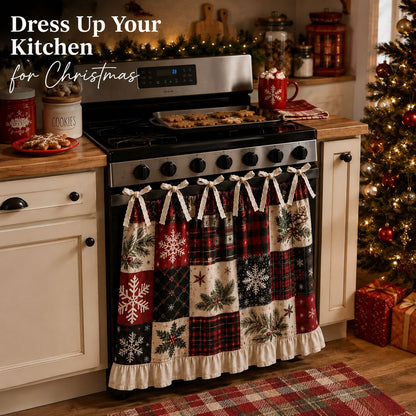 kitchen skirt oven curtain