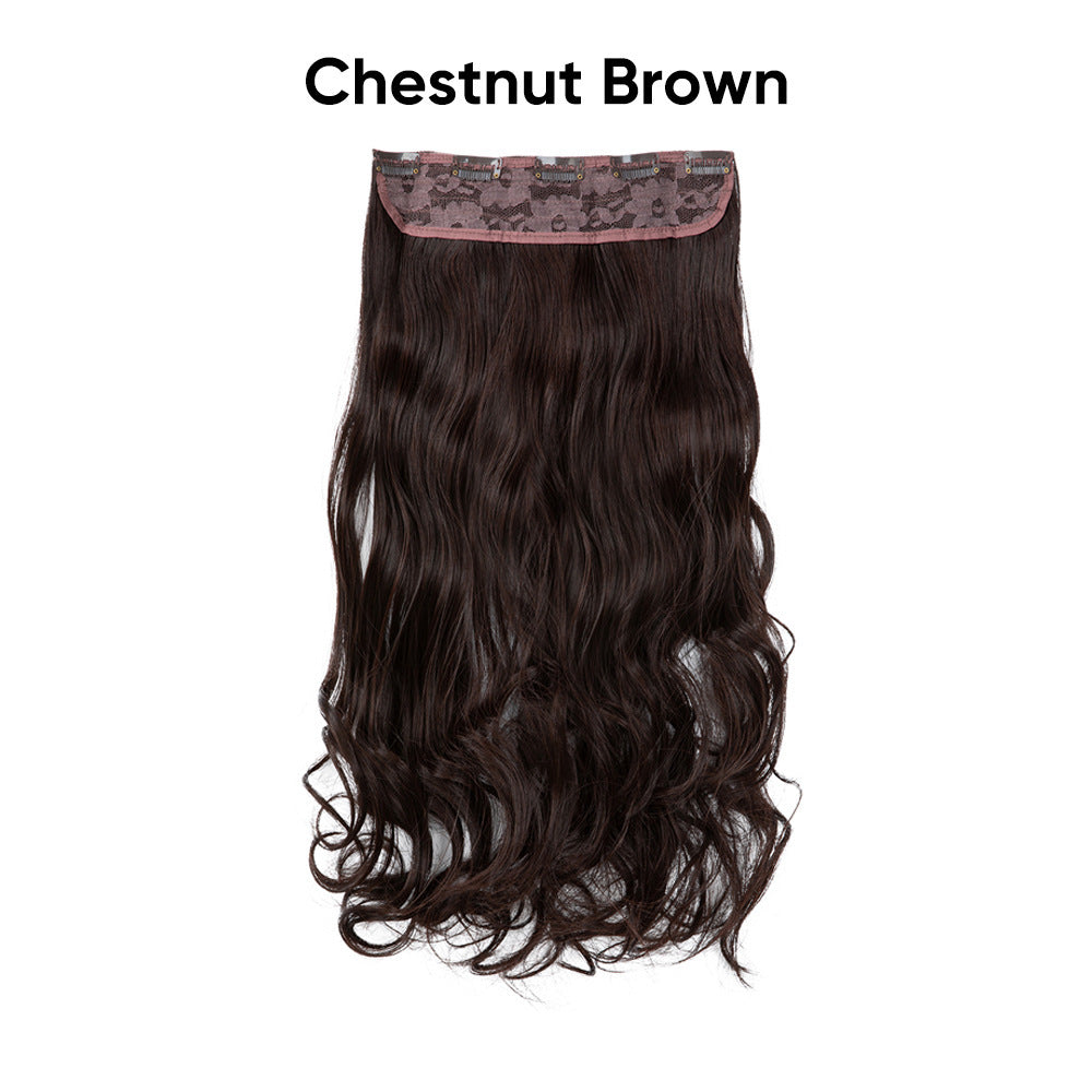 One-Piece Five-Clip Long Curly Synthetic Hairpiece Extension