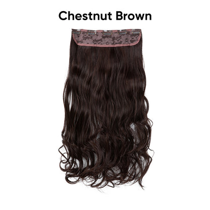 One-Piece Five-Clip Long Curly Synthetic Hairpiece Extension