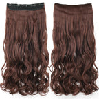One-Piece Five-Clip Long Curly Synthetic Hairpiece Extension