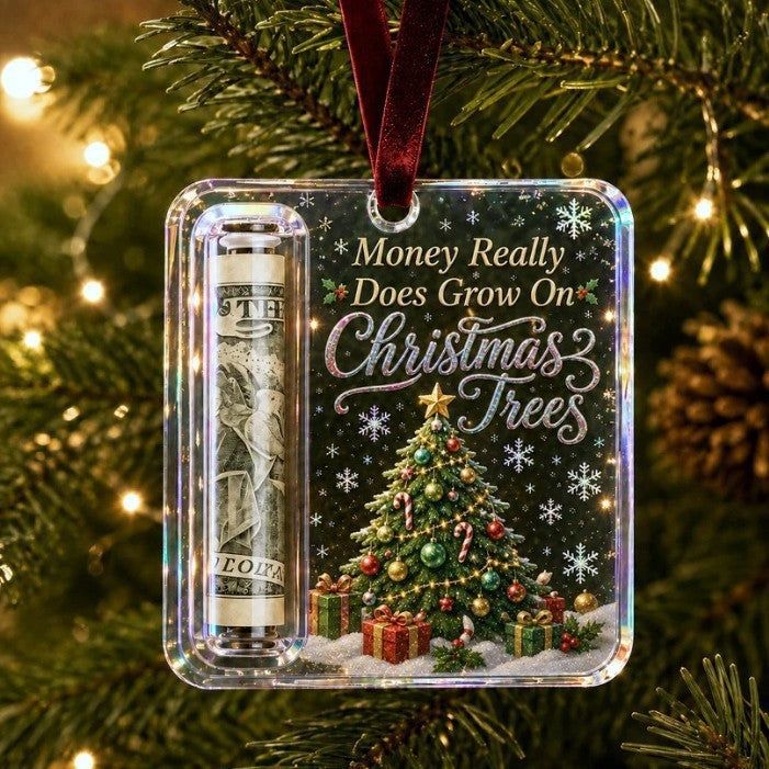 Cash Gift Ornament an acrylic hanging decoration