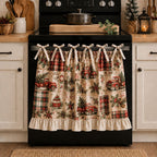 kitchen skirt oven curtain