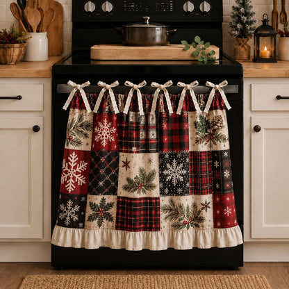 kitchen skirt oven curtain
