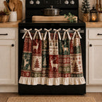 kitchen skirt oven curtain