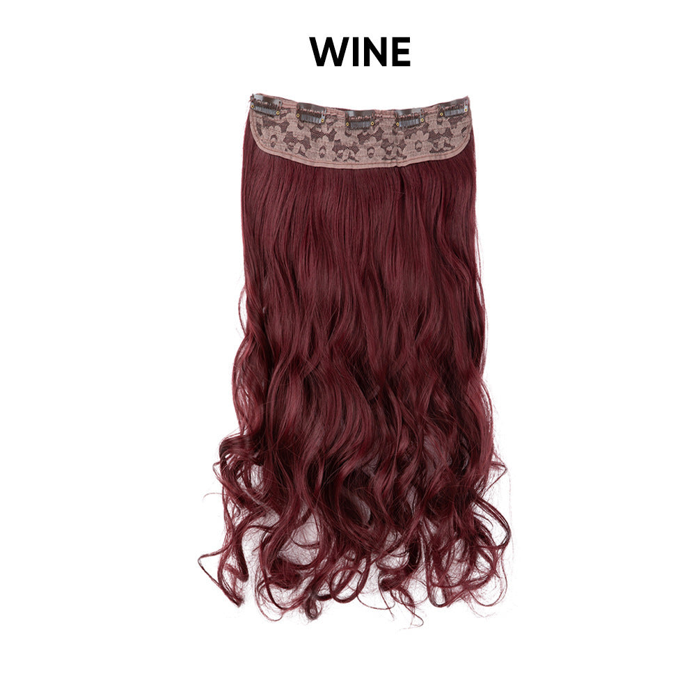 One-Piece Five-Clip Long Curly Synthetic Hairpiece Extension