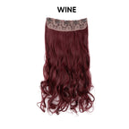One-Piece Five-Clip Long Curly Synthetic Hairpiece Extension